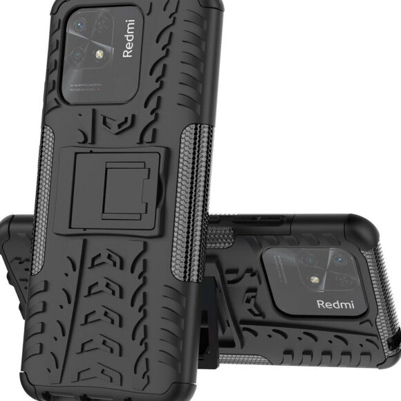 Чехол Hybrid Armor для Xiaomi Redmi 10C (черный)