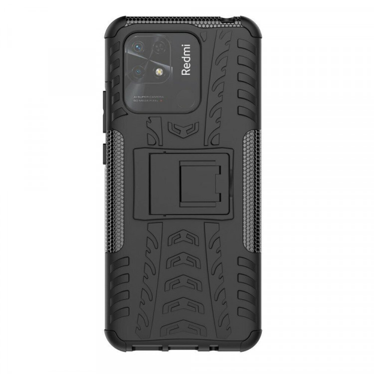 Чехол Hybrid Armor для Xiaomi Redmi 10C (черный)