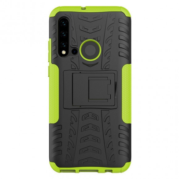 Чехол Hybrid Armor для Huawei P20 lite (2019) / nova 5i (черный + зеленый) Чехол Hybrid Armor для Huawei P20 lite (2019) / nova 5i (черный + зеленый)