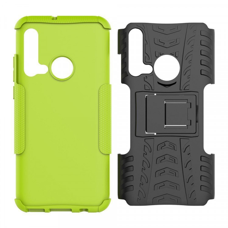 Чехол Hybrid Armor для Huawei P20 lite (2019) / nova 5i (черный + зеленый)
