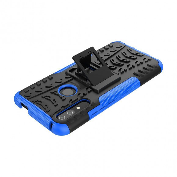 Чехол Hybrid Armor для Huawei P Smart Z / Honor 9X (STK-LX1) (черный + голубой) Чехол Hybrid Armor для Huawei P Smart Z / Honor 9X (STK-LX1) (черный + голубой)
