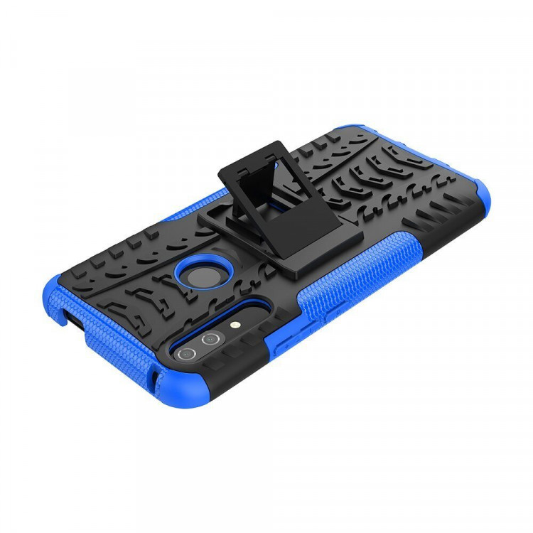 Чехол Hybrid Armor для Huawei P Smart Z / Honor 9X (STK-LX1) (черный + голубой)