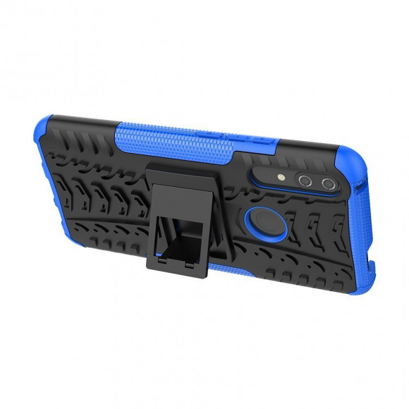 Чехол Hybrid Armor для Huawei P Smart Z / Honor 9X (STK-LX1) (черный + голубой) Чехол Hybrid Armor для Huawei P Smart Z / Honor 9X (STK-LX1) (черный + голубой)