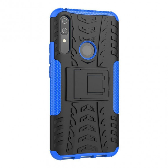 Чехол Hybrid Armor для Huawei P Smart Z / Honor 9X (STK-LX1) (черный + голубой) Чехол Hybrid Armor для Huawei P Smart Z / Honor 9X (STK-LX1) (черный + голубой)