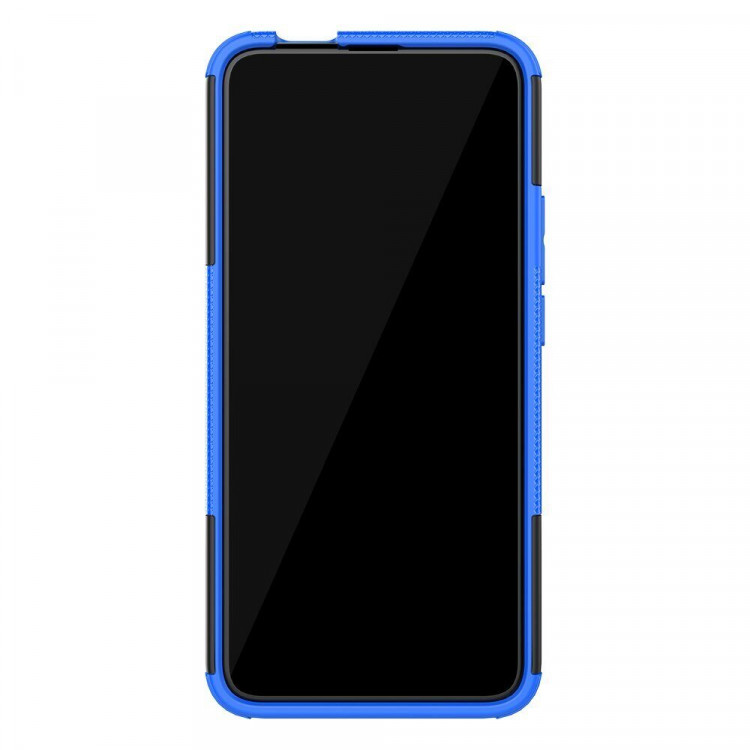 Чехол Hybrid Armor для Huawei P Smart Z / Honor 9X (STK-LX1) (черный + голубой)