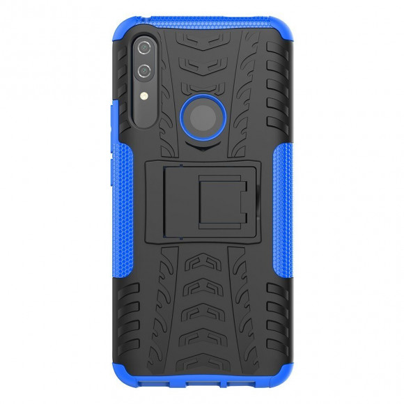 Чехол Hybrid Armor для Huawei P Smart Z / Honor 9X (STK-LX1) (черный + голубой) Чехол Hybrid Armor для Huawei P Smart Z / Honor 9X (STK-LX1) (черный + голубой)