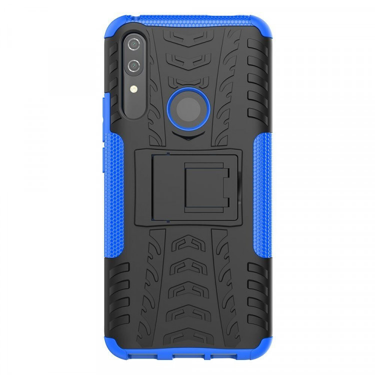 Чехол Hybrid Armor для Huawei P Smart Z / Honor 9X (STK-LX1) (черный + голубой)