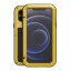 Гибридный чехол LOVE MEI для iPhone 12 mini (желтый)