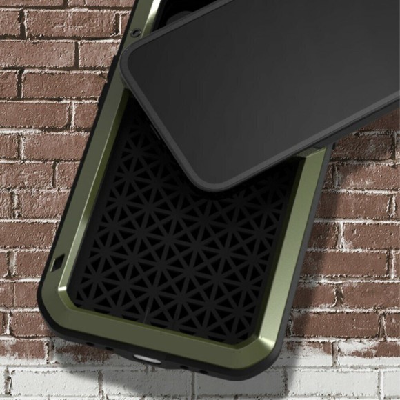 Гибридный чехол LOVE MEI для iPhone 13 Pro (темно-зеленый) Гибридный чехол LOVE MEI для iPhone 13 Pro (темно-зеленый)