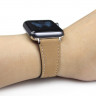 Кожаный ремешок для Apple Watch 40 и 38мм (коричневый)