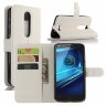 Чехол с визитницей для Motorola Moto X Force (белый)