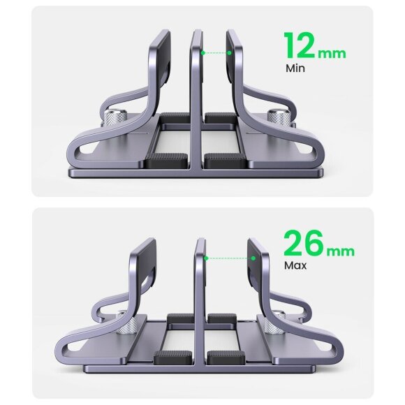 Подставка для ноутбука Ugreen Vertical Laptop Stand Dual-slot LP258 (60643) Подставка для ноутбука Ugreen Vertical Laptop Stand Dual-slot LP258 (60643)