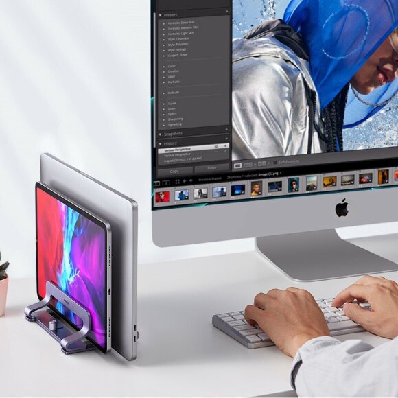 Подставка для ноутбука Ugreen Vertical Laptop Stand Dual-slot LP258 (60643) Подставка для ноутбука Ugreen Vertical Laptop Stand Dual-slot LP258 (60643)