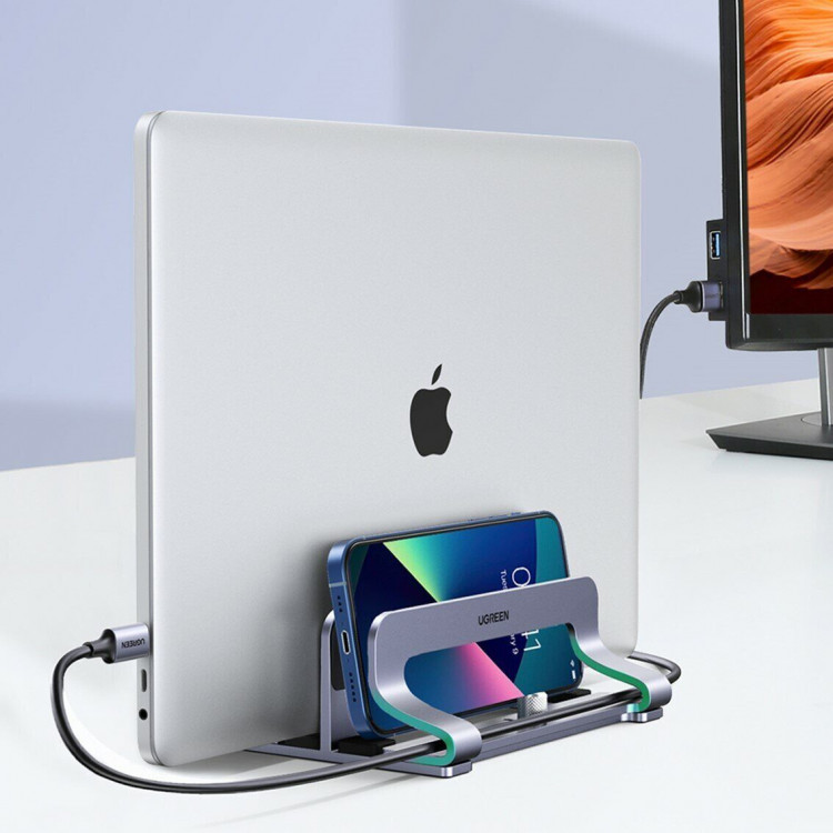 Подставка для ноутбука Ugreen Vertical Laptop Stand Dual-slot LP258 (60643)