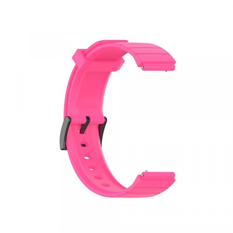 Силиконовый ремешок для часов 18мм (розовый)