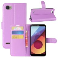 Чехол с визитницей для LG Q6 / LG Q6a / LG Q6+ (фиолетовый) Чехол с визитницей для LG Q6 / LG Q6a / LG Q6+ (фиолетовый)
