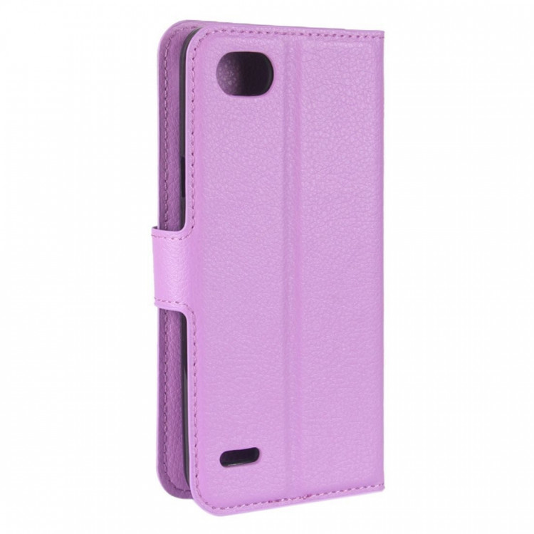 Чехол с визитницей для LG Q6 / LG Q6a / LG Q6+ (фиолетовый)