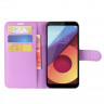 Чехол с визитницей для LG Q6 / LG Q6a / LG Q6+ (фиолетовый)