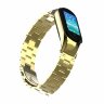 Стальной браслет для Xiaomi Mi Band 5 (золотой)