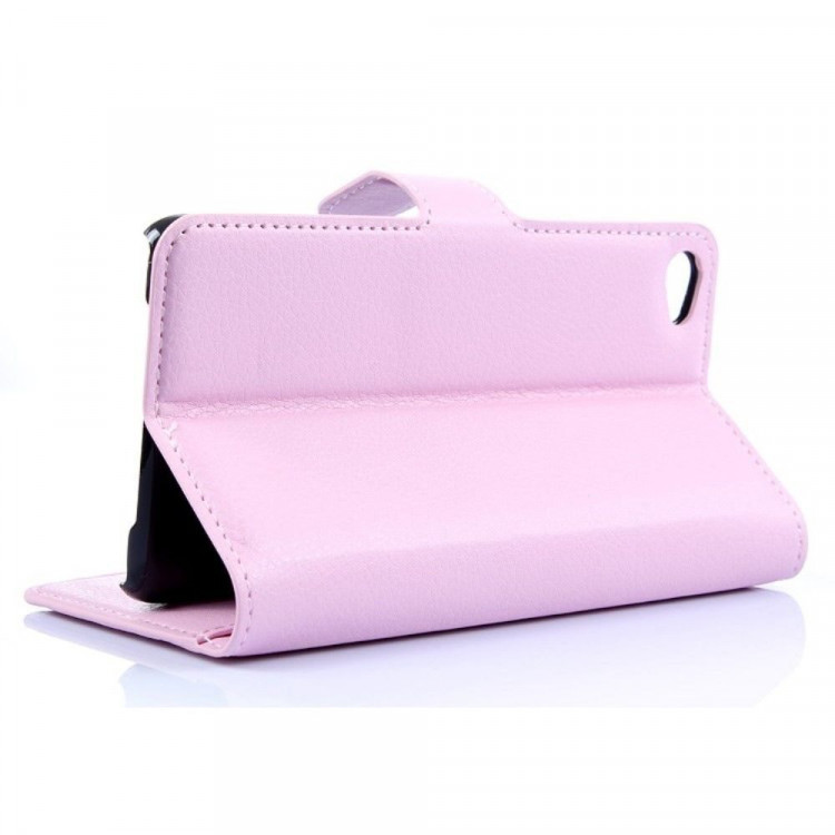 Чехол с визитницей для Lenovo Sisley S90 (розовый)