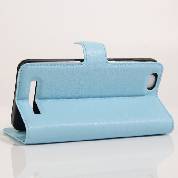 Чехол с визитницей для Lenovo Vibe C (голубой) Чехол с визитницей для Lenovo Vibe C (голубой)