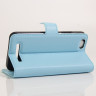 Чехол с визитницей для Lenovo Vibe C (голубой)