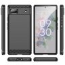 Чехол-накладка Carbon Fibre для Google Pixel 6a (черный)
