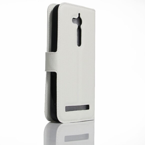 Чехол с визитницей для ASUS ZenFone Go ZB500KL (белый)