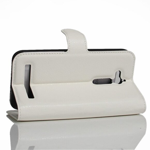 Чехол с визитницей для ASUS ZenFone Go ZB500KL (белый)