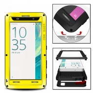 Гибридный чехол LOVE MEI для Sony Xperia XA (желтый)