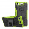 Чехол Hybrid Armor для Sony Xperia XZ1 Compact (черный + зеленый)