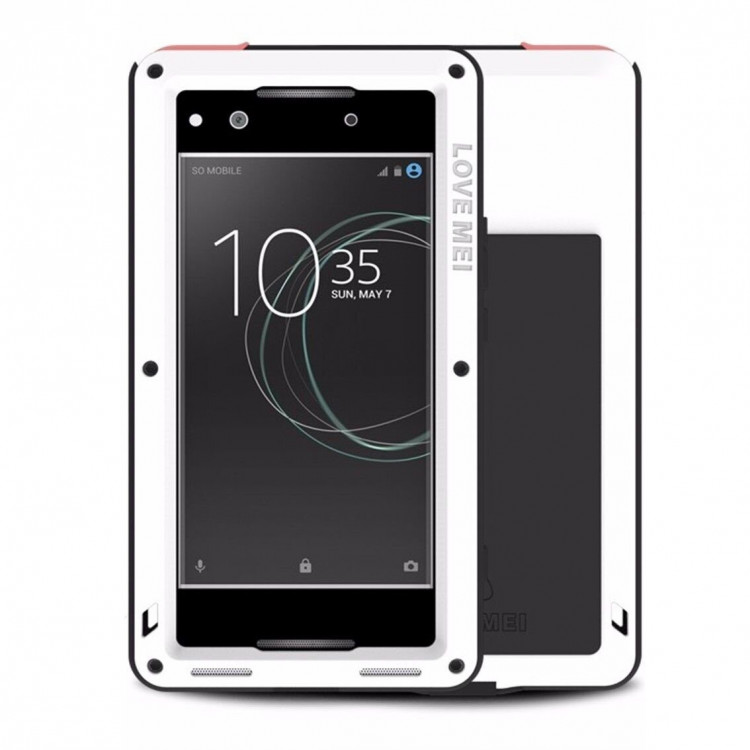 Гибридный чехол LOVE MEI для Sony Xperia XA1 Ultra (белый)
