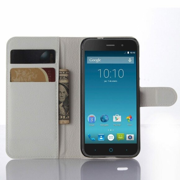 Чехол-книжка с визитницей для ZTE Blade X7 / V6 (белый) Чехол-книжка с визитницей для ZTE Blade X7 / V6 (белый)