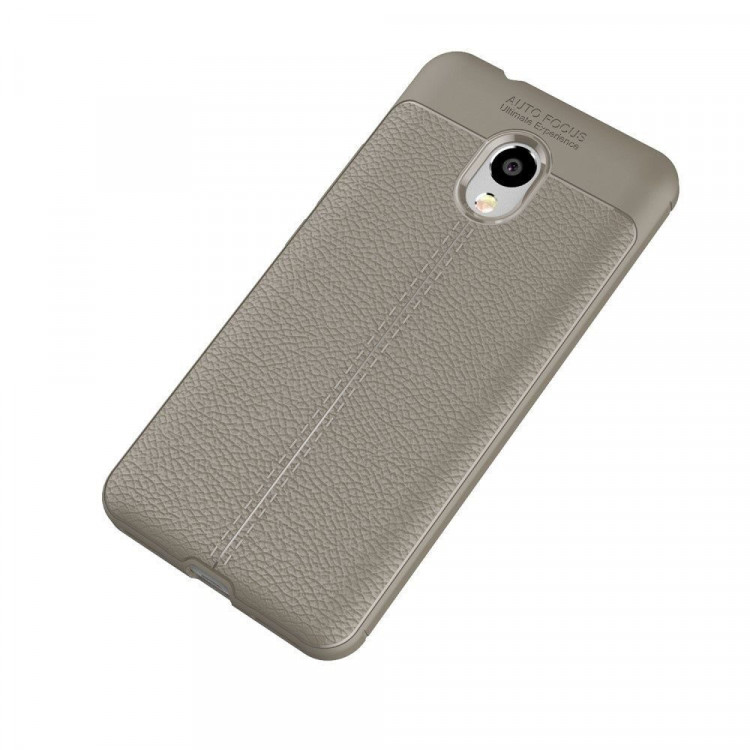 Чехол-накладка Litchi Grain для Meizu M5s (серый)