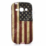 Чехол TPU Retro American Flag для Samsung Galaxy Ace 3 / S7272 / S7275