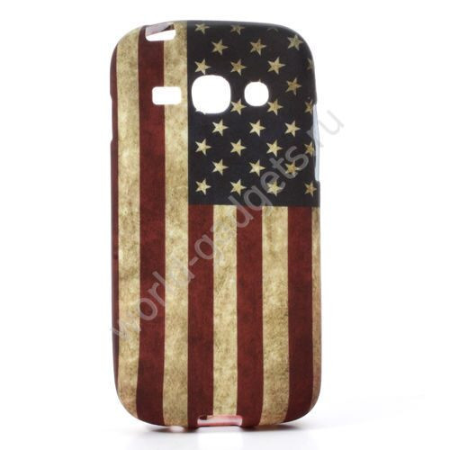Чехол TPU Retro American Flag для Samsung Galaxy Ace 3 / S7272 / S7275