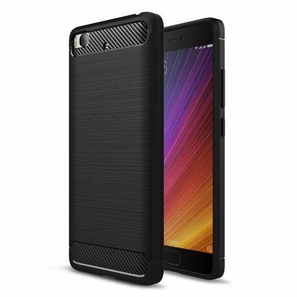 Чехол-накладка Carbon Fibre для Xiaomi Mi5S (черный)