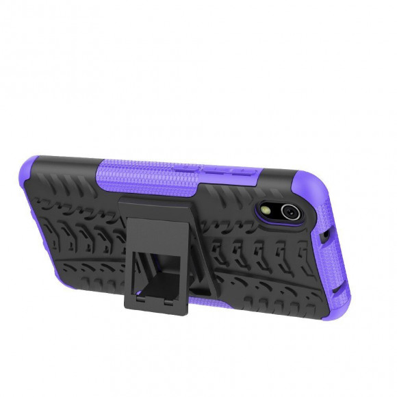 Чехол Hybrid Armor для Xiaomi Redmi 7A (черный + фиолетовый)