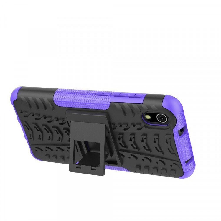 Чехол Hybrid Armor для Xiaomi Redmi 7A (черный + фиолетовый)