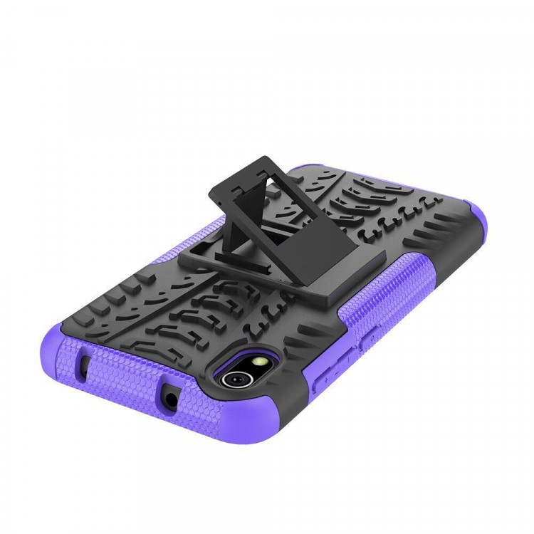 Чехол Hybrid Armor для Xiaomi Redmi 7A (черный + фиолетовый)