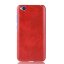 Кожаная накладка-чехол для Xiaomi Redmi Go (красный)