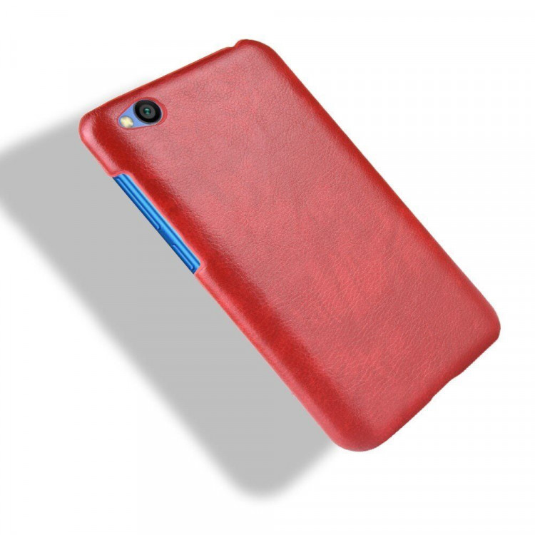 Кожаная накладка-чехол для Xiaomi Redmi Go (красный)