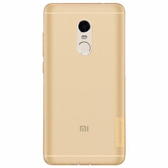 Силиконовый TPU чехол NILLKIN для Xiaomi Redmi Note 4 (золотой)