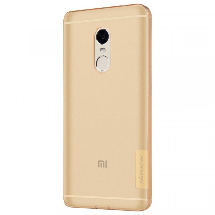 Силиконовый TPU чехол NILLKIN для Xiaomi Redmi Note 4 (золотой)