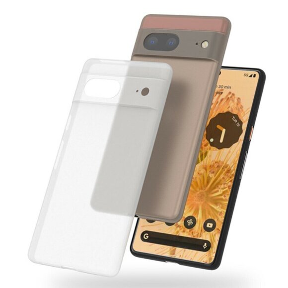 Ультратонкий чехол для Google Pixel 8 (серый) Ультратонкий чехол для Google Pixel 8 (серый)