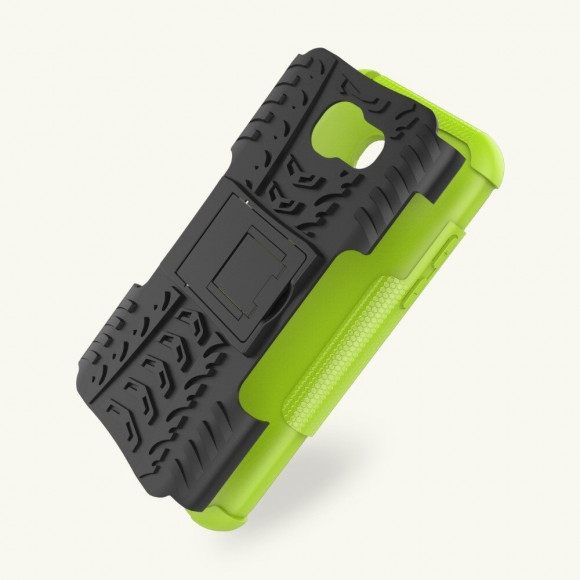 Чехол Hybrid Armor для Samsung Galaxy A5 (2017) SM-A520F (черный + зеленый) Чехол Hybrid Armor для Samsung Galaxy A5 (2017) SM-A520F (черный + зеленый)