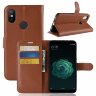 Чехол с визитницей для Xiaomi Mi 6X / Xiaomi Mi A2 (коричневый)