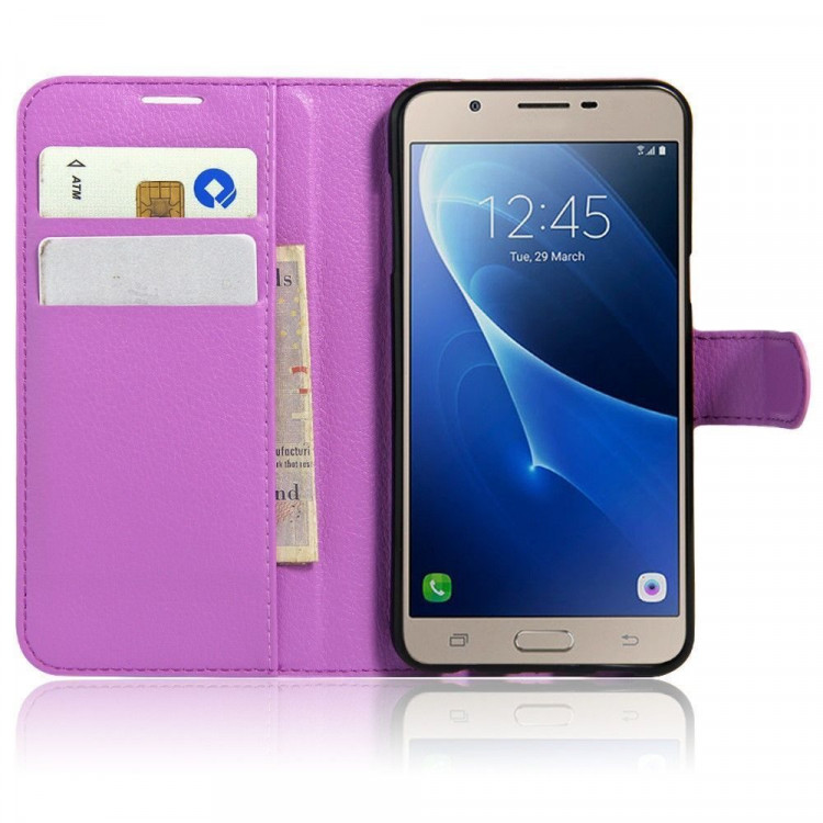 Чехол с визитницей для Samsung Galaxy C5 (фиолетовый)