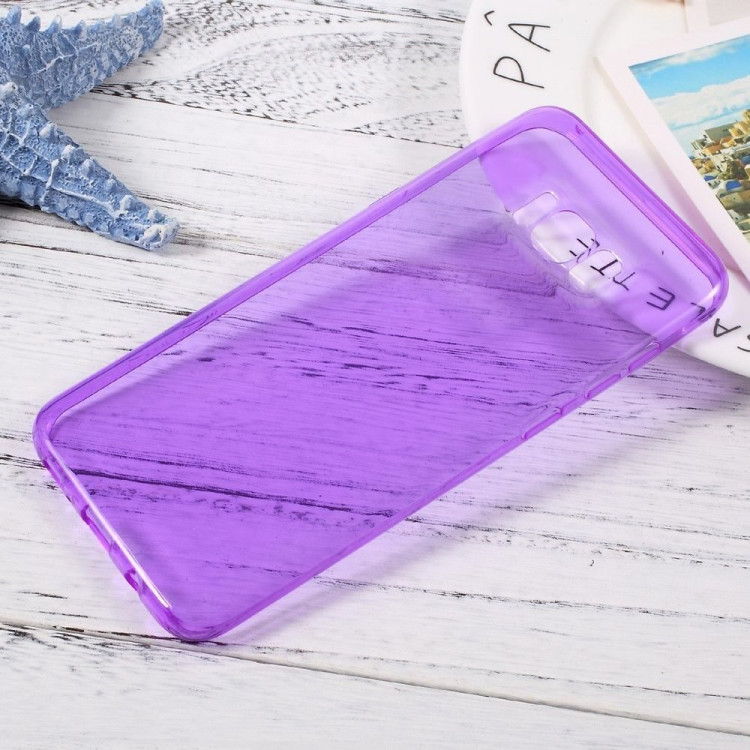 Силиконовый TPU чехол для Samsung Galaxy S8+ (фиолетовый)