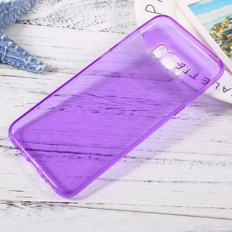 Силиконовый TPU чехол для Samsung Galaxy S8+ (фиолетовый)